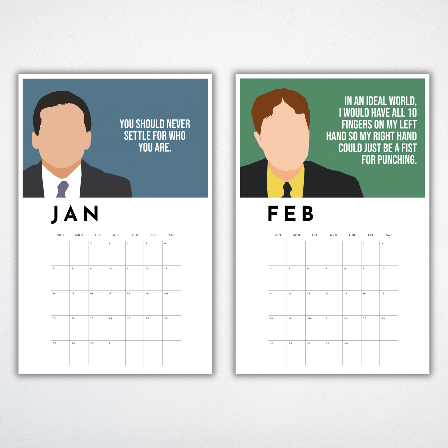 The Office Calendar | Printable 2024 Calendar with Quotes