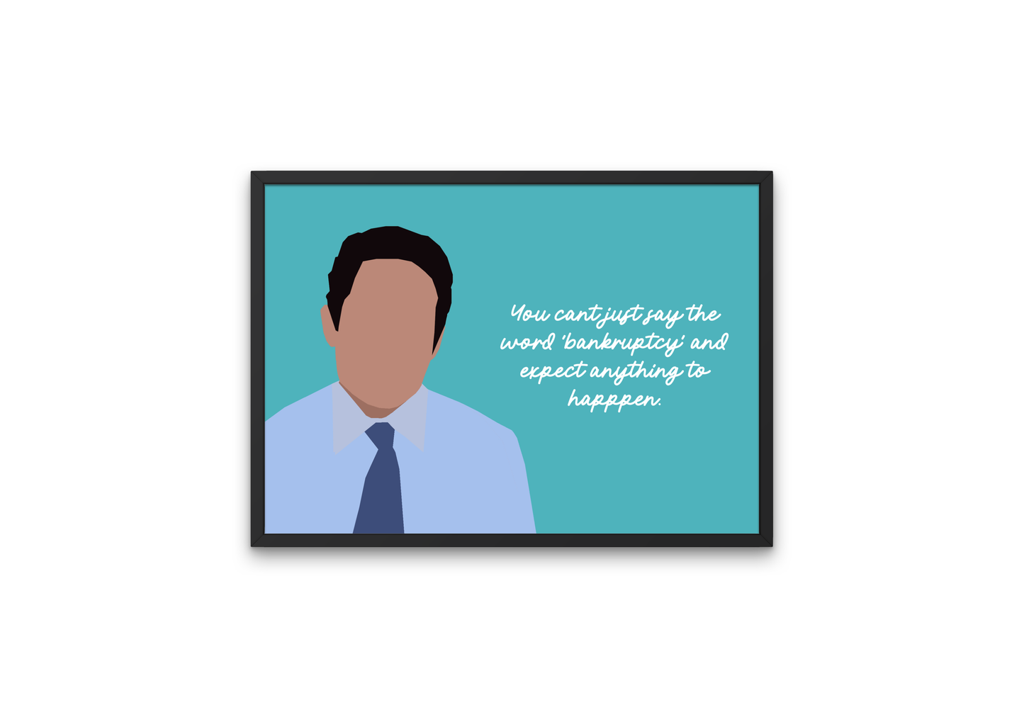 The Office Poster | Oscar Martinez - Bankruptcy Quote