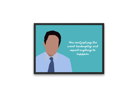 The Office Poster | Oscar Martinez - Bankruptcy Quote