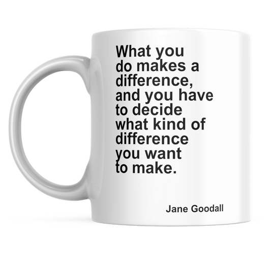 Jane Goodall Quote Mug