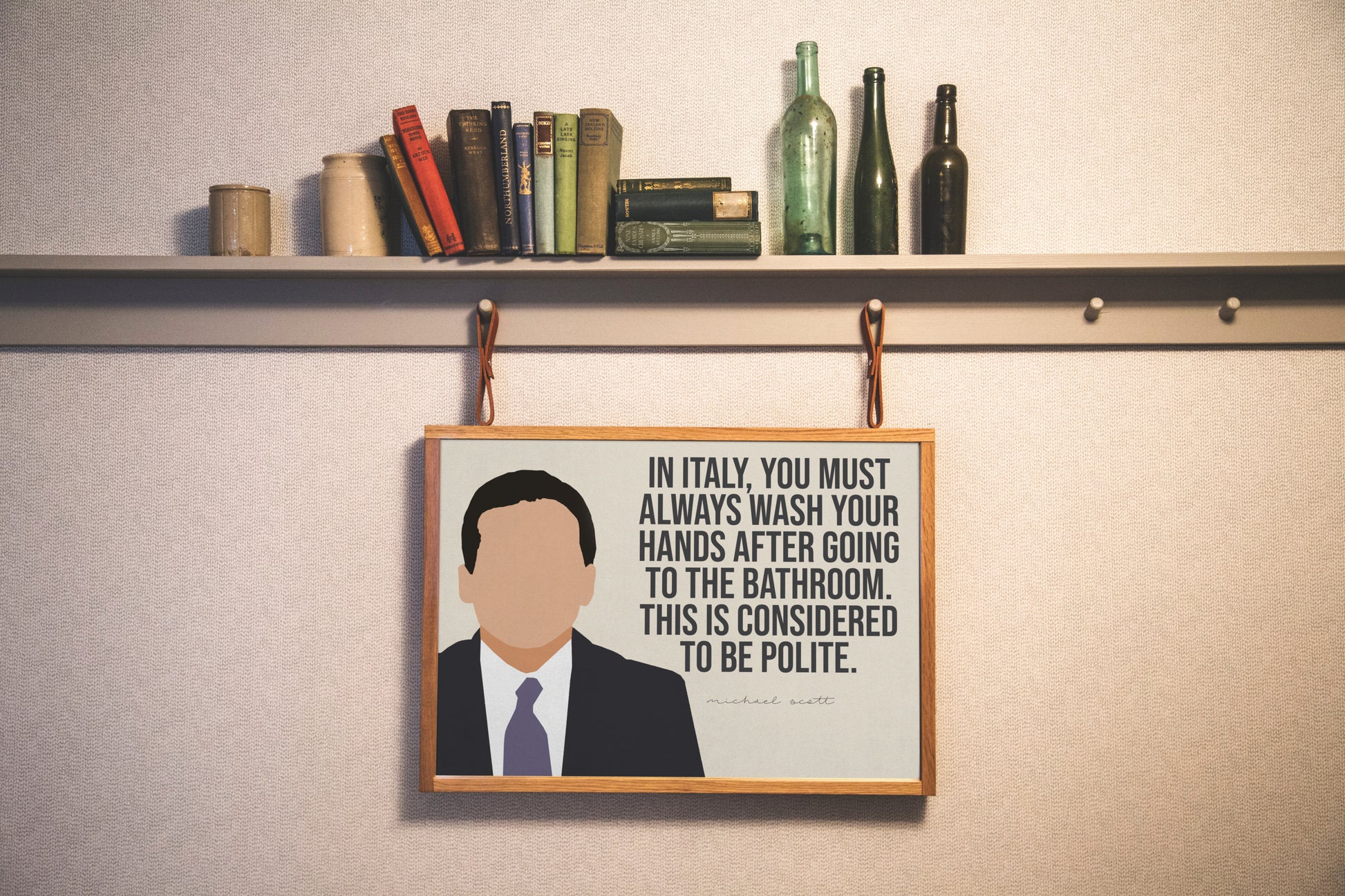 The Office, the Office Gifts, the Office Decor, Michael Scott, Michael  Scott Quotes, Prison Mike, the Office Bathroom, Funny Bathroom Signs 