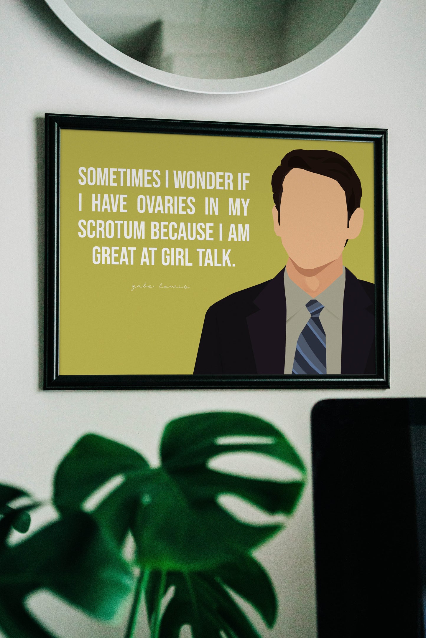 Gabe Lewis - The Office Funny Quote Poster