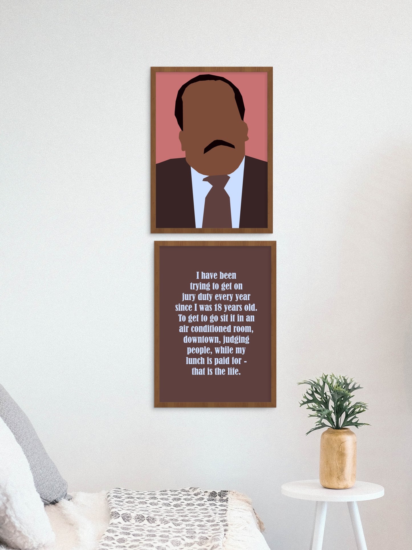 Stanley Hudson Poster Set with Jury Duty Quote