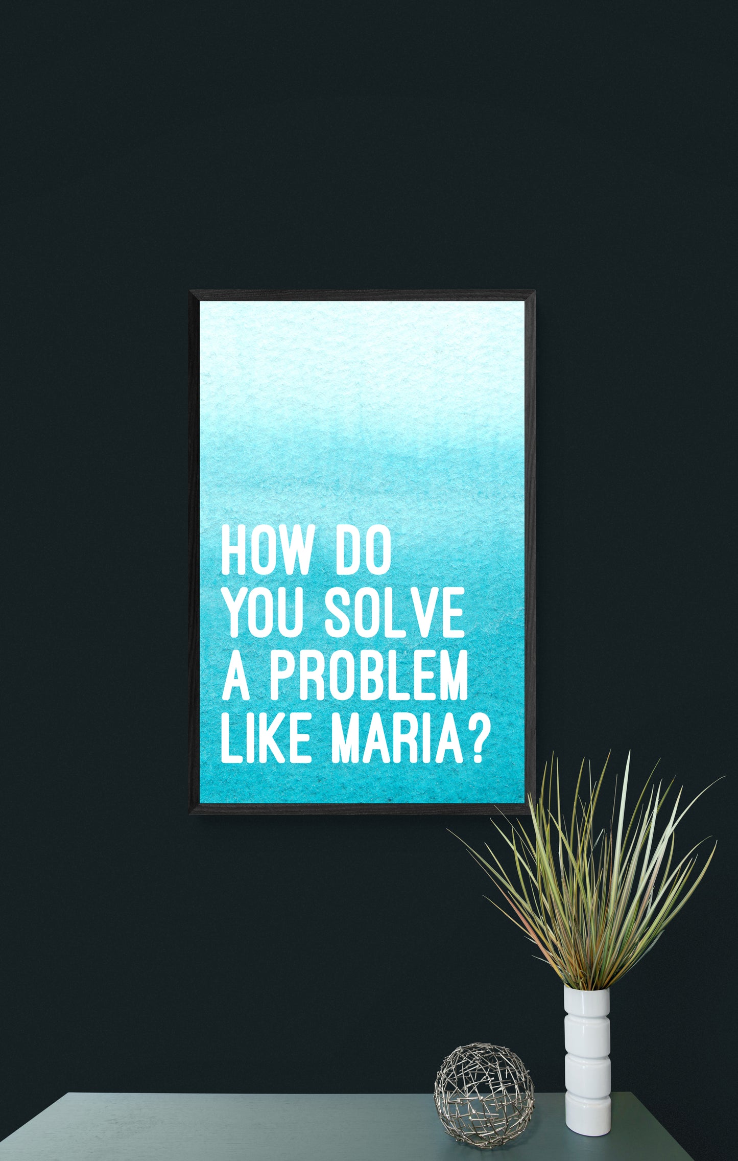 How Do You Solve a Problem Like Maria? - Poster from The Sound of Music musical 