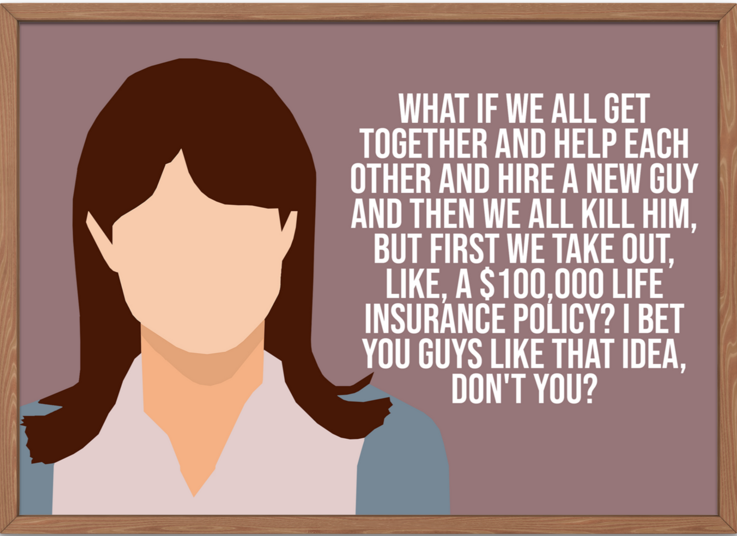 The Office Poster | Erin Hannon - Insurance Policy Quote