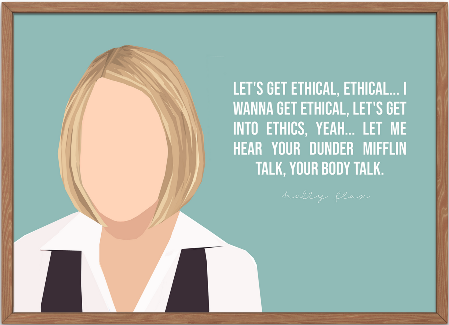 The Office Poster | Holly Flax - Let's Get Ethical HR Humor