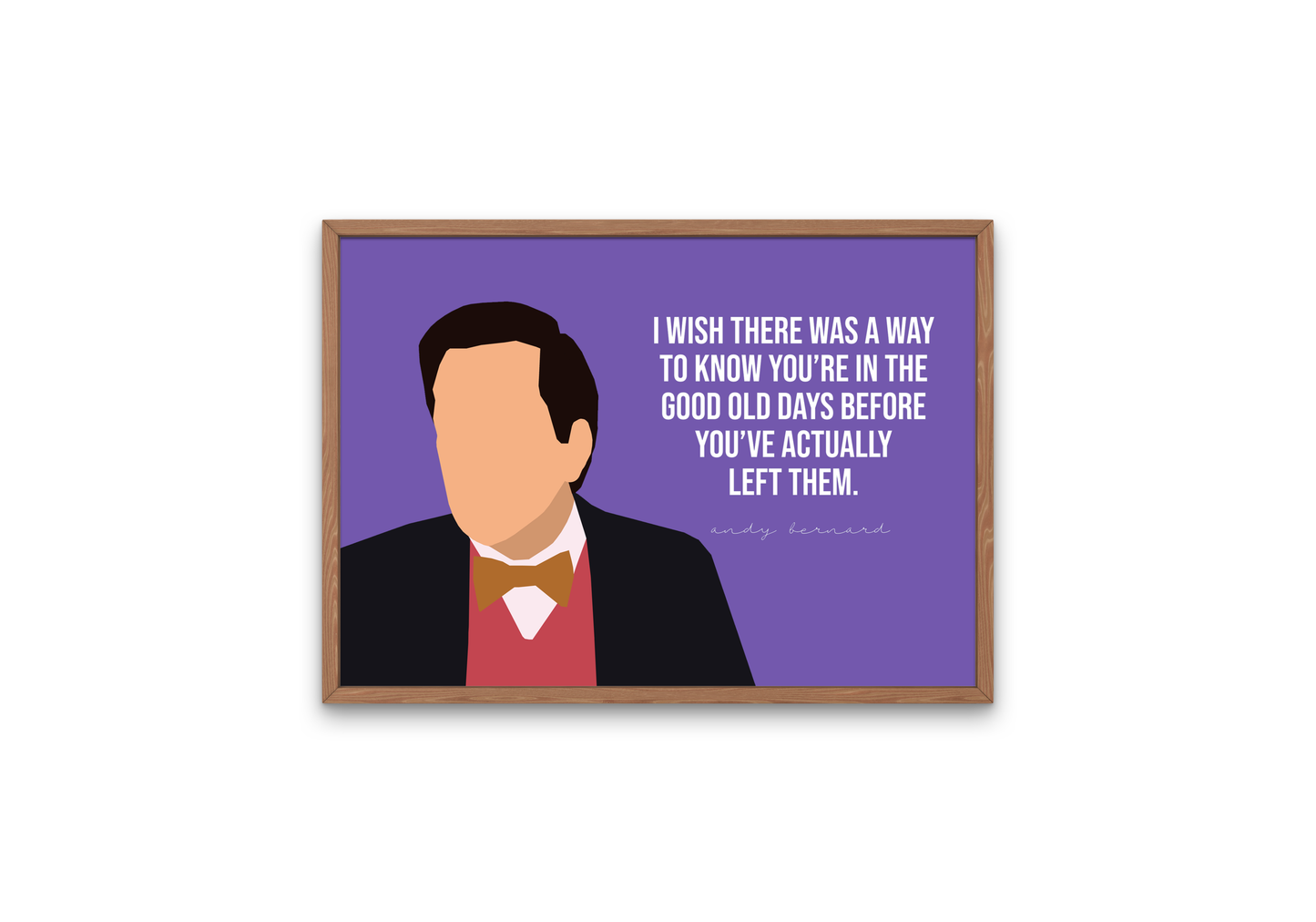 The Office Poster | Andy Bernard - The Good Old Days Quote
