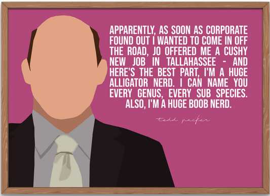 The Office Poster | Todd Packer - Boob Nerd Quote
