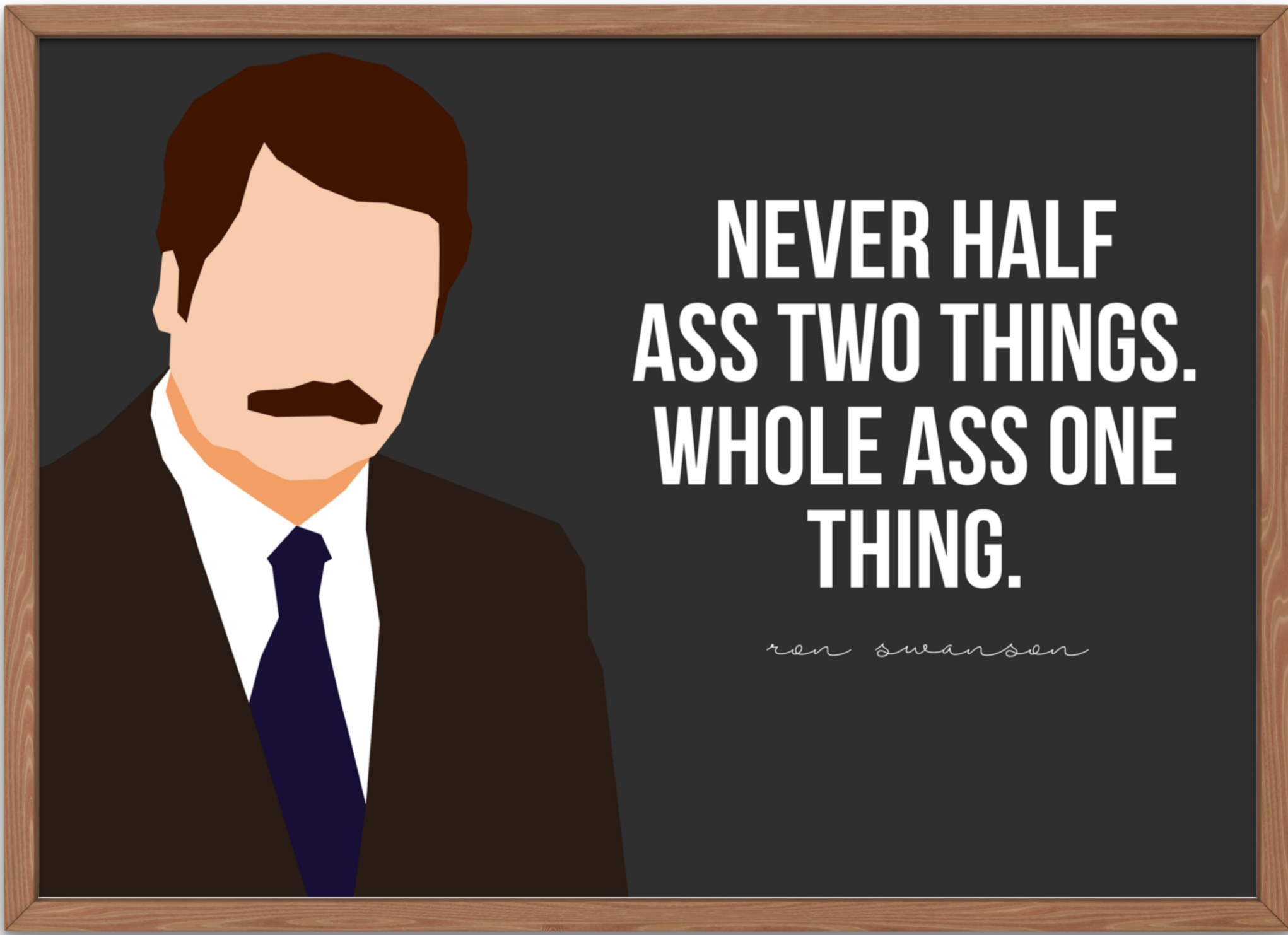 Parks and Recreation Poster | Ron Swanson Quote - 