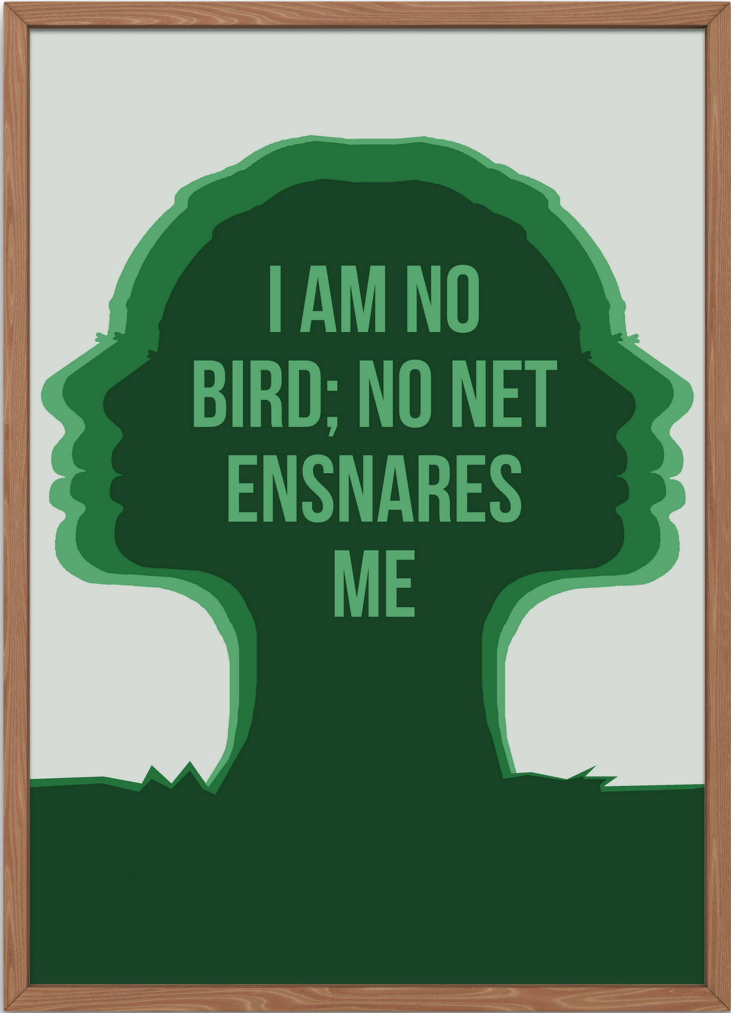 Jane Eyre Minimal Art Poster | I am no bird