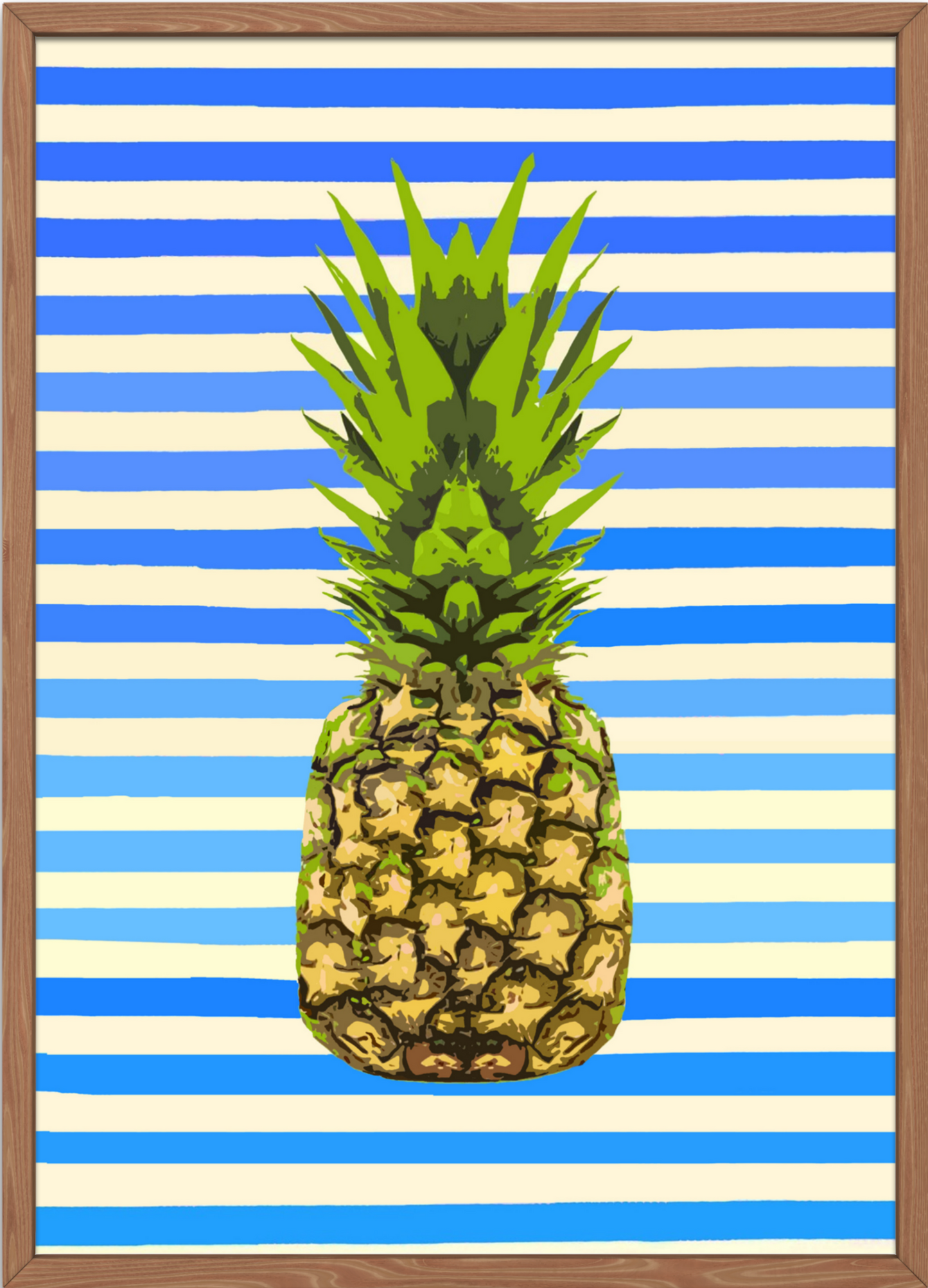 Pineapple Pop Art Print Wall Decor