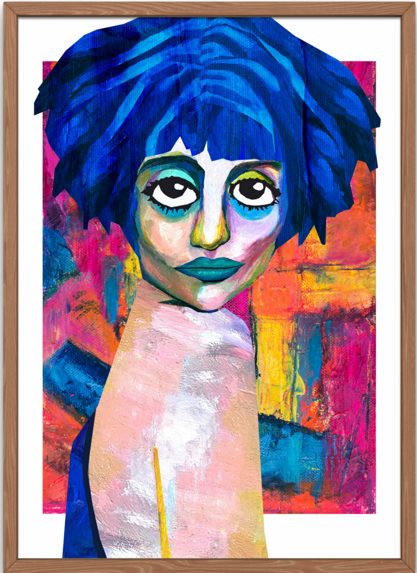 Clara's Gaze | Blue Hair Flapper Girl