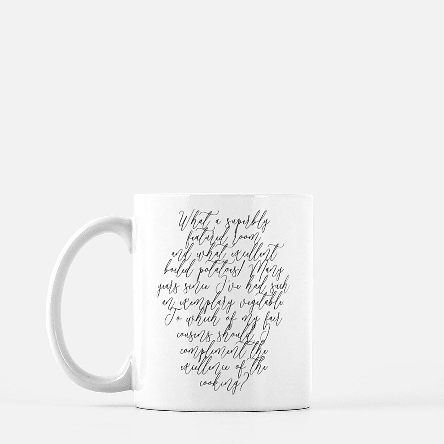 jane austen's pride and prejudice quote mug