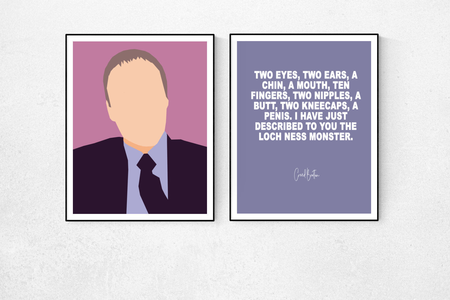 The Office's Creed Bratton funny art poster set
