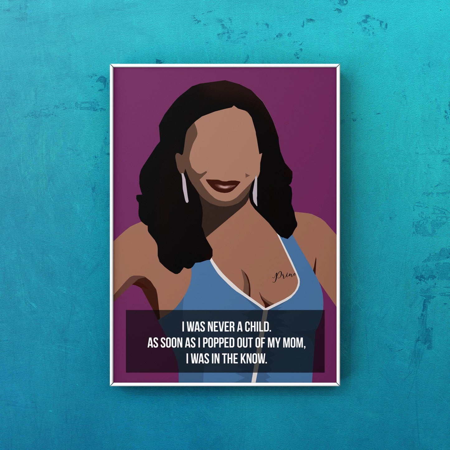 "I was never a child. As soon as I popped out of my mom, I was in the know." - New York, Tiffany Pollard Fan Art from VH1's I Love New York and Flavor of Love