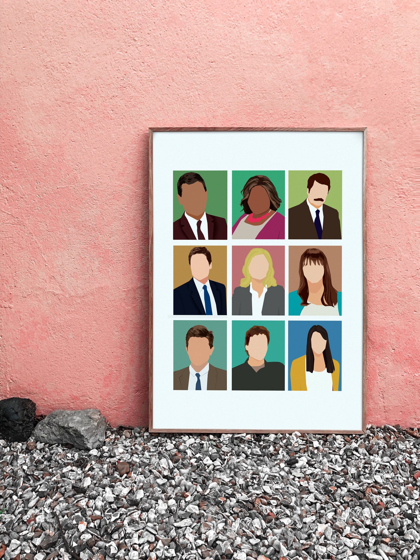 Parks and Rec Tv Show fan gift poster 