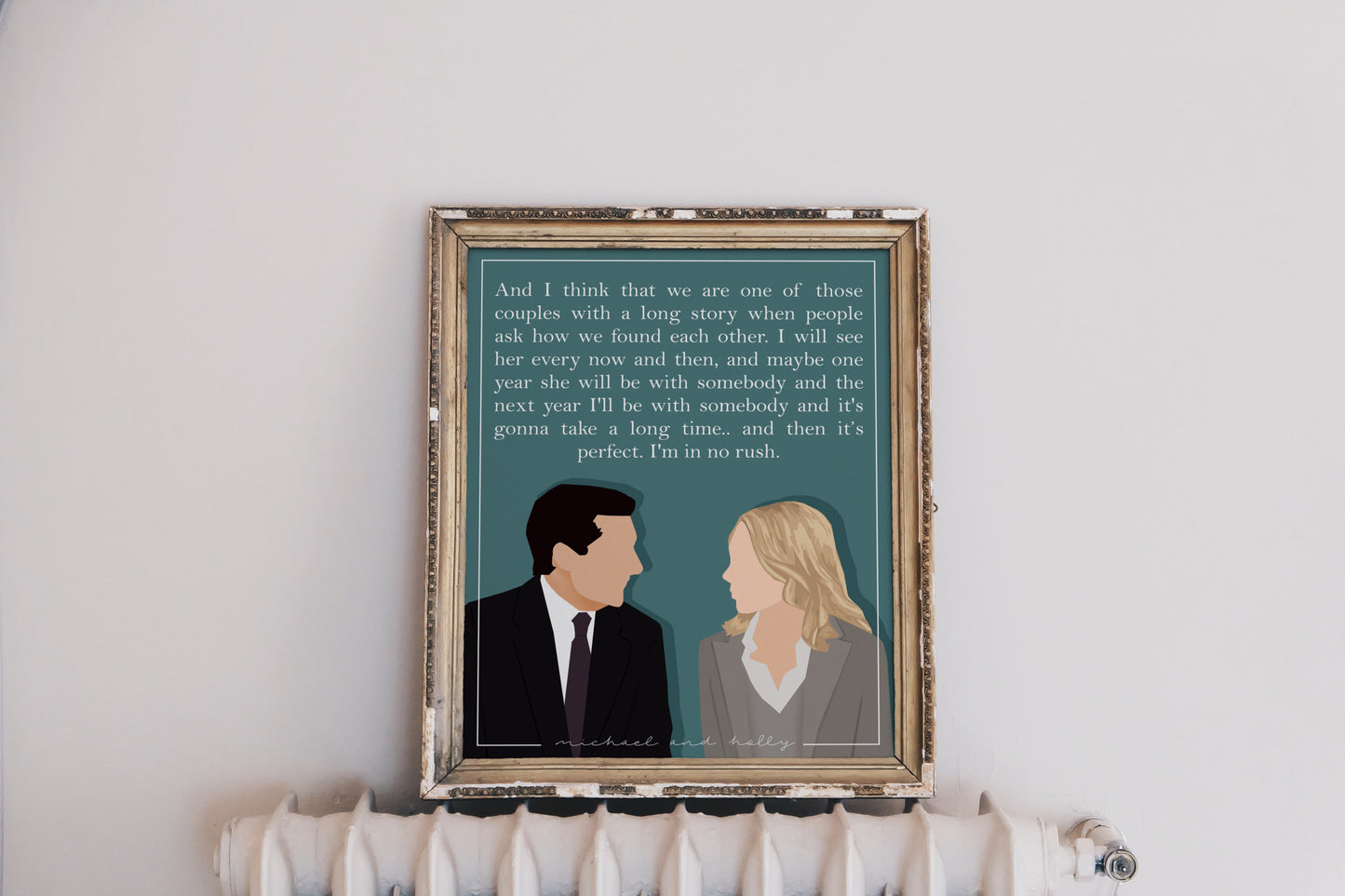 The Office Poster | Michael Scott and Holly Flax