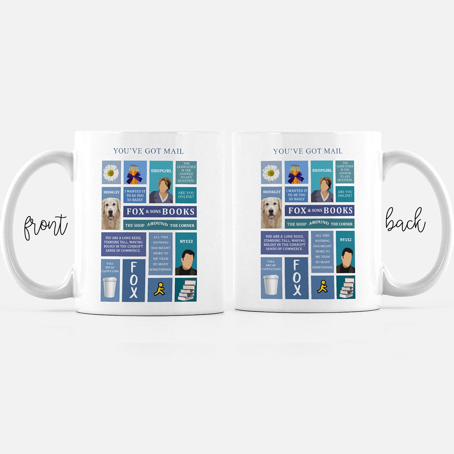 You've Got Mail - film starring Meg Ryan and Tom Hanks inspired mug in 11oz