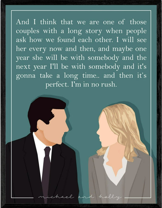 The Office Poster | Michael Scott and Holly Flax