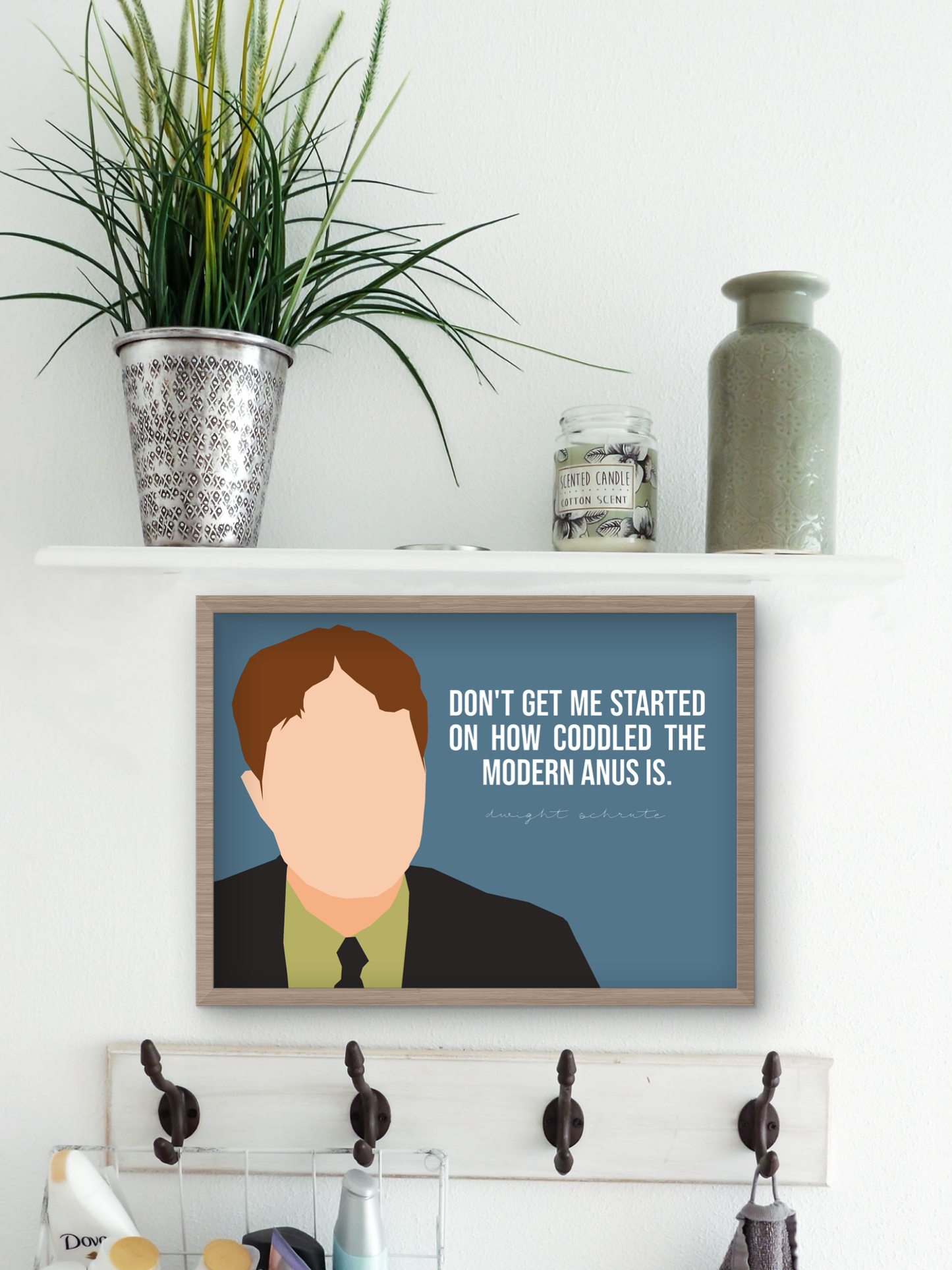 Dwight Schrute Bathroom Makeover - The Office Themed Art