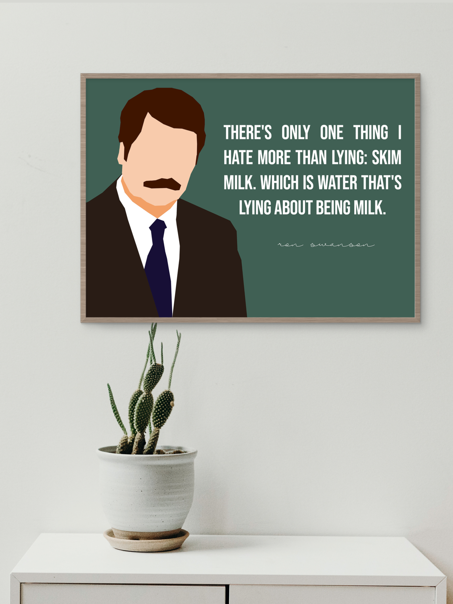 Parks and Recreation Minimal Art Print - Ron Swanson Gift