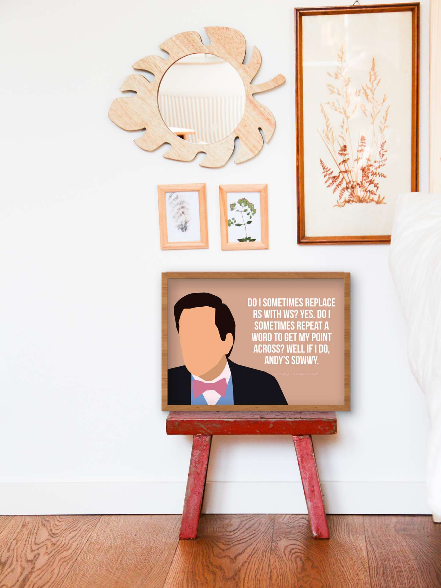 The Office's Andy Bernadd art print with funny quote