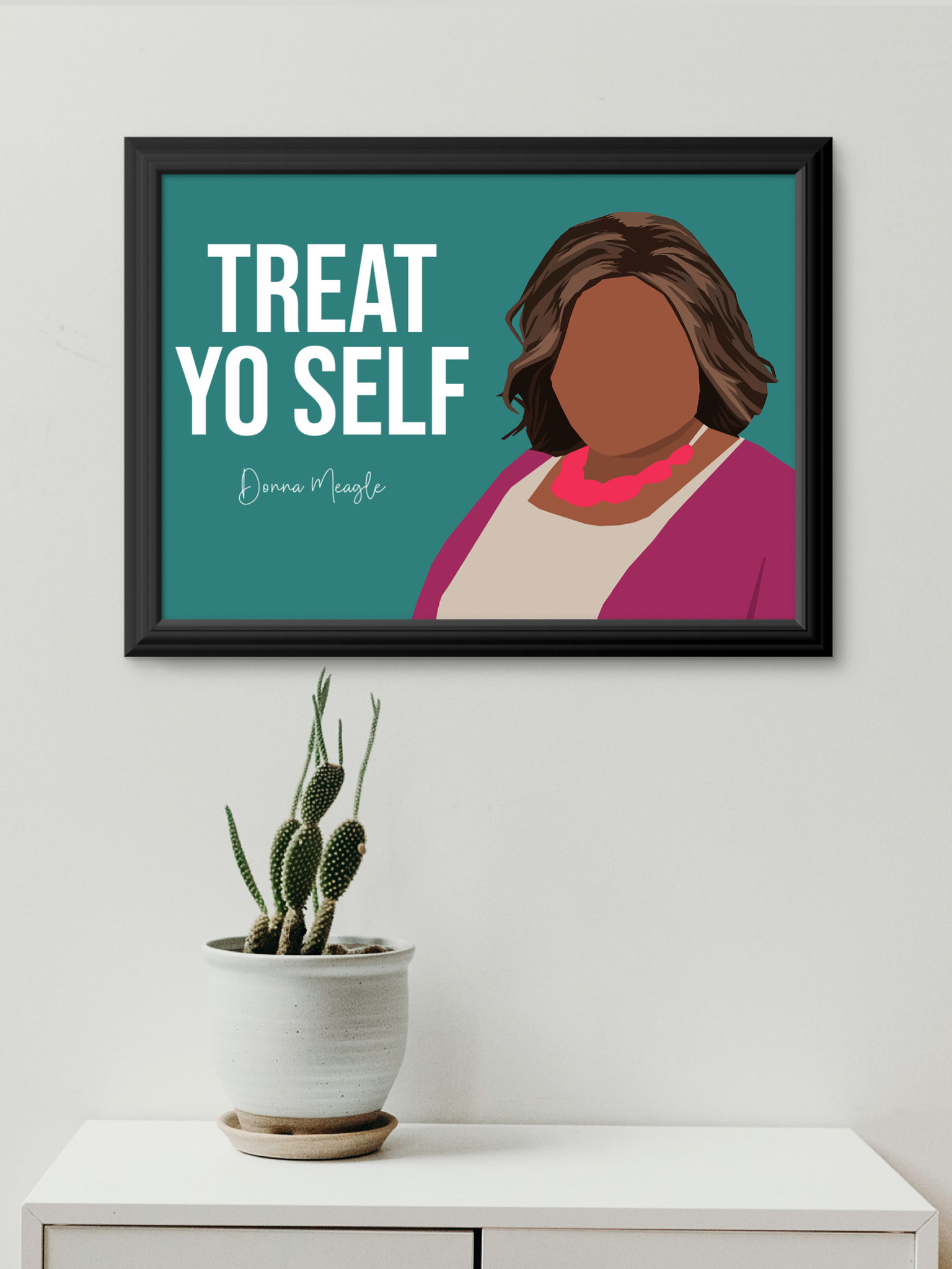 donna meagle from parks and recreation art poster. 