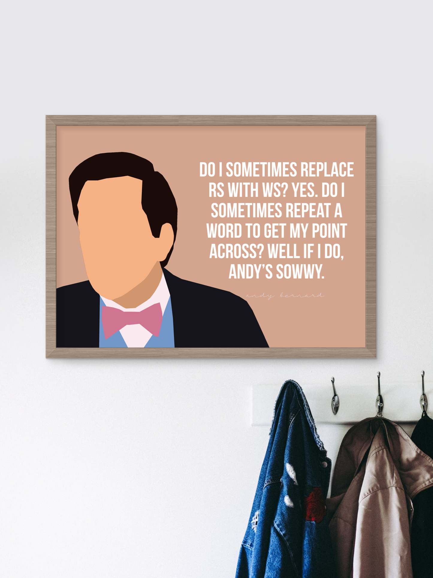 The Office TV Show baby shower art