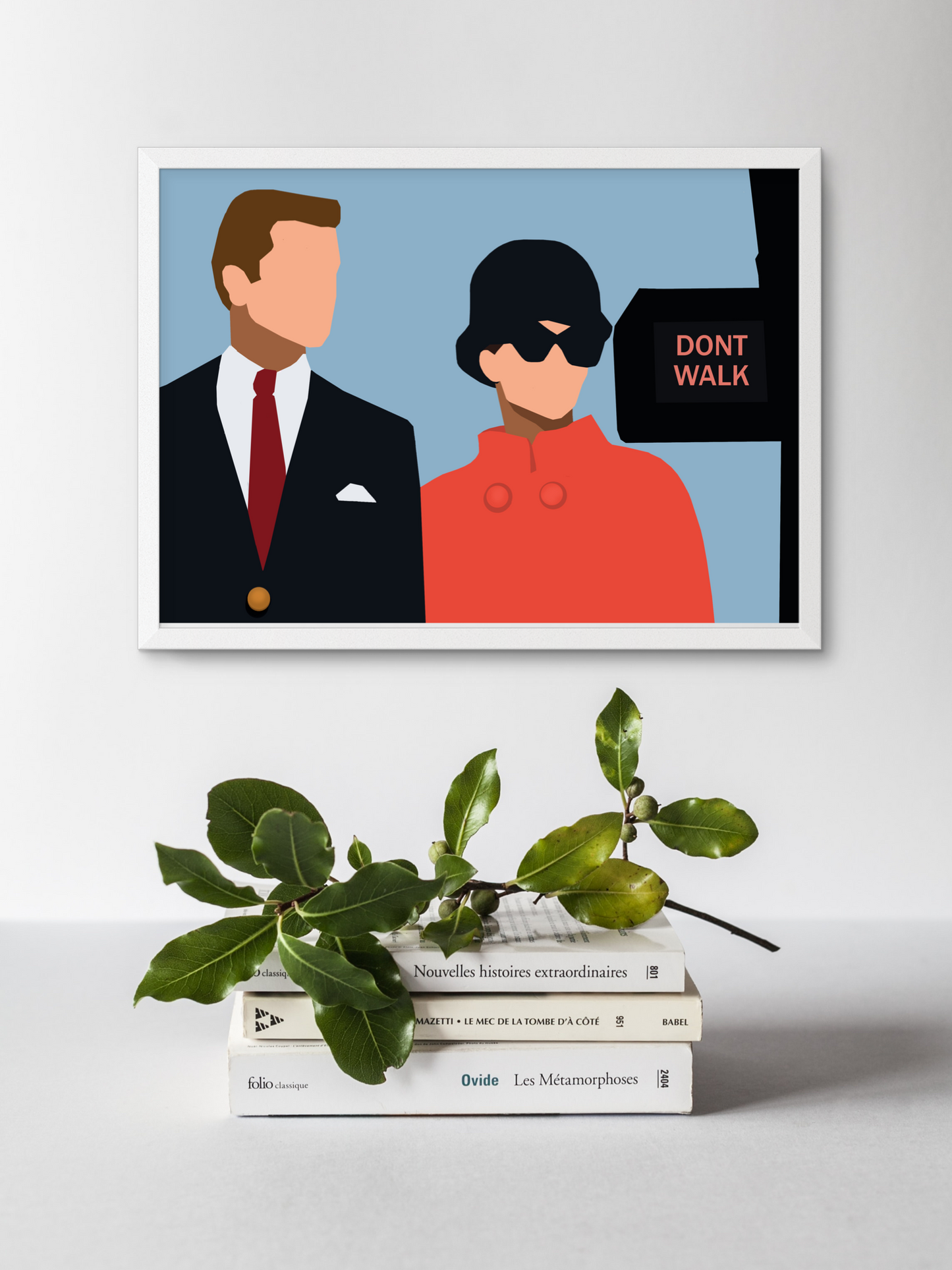 Holly Golightly art print from Breakfast at Tiffany's Movie Scene - Alternative Minimal Movie Poster
