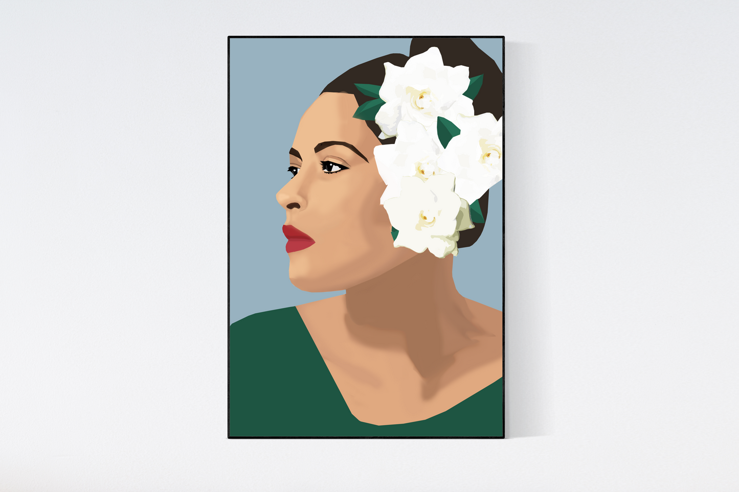Billie Holiday Art Design Print 
